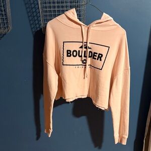 Peach Hoodie Sweater